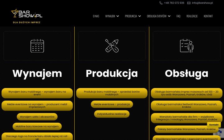 Screenshot von barshow.pl