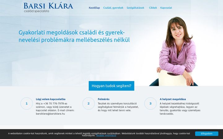 Skærmbillede af barsiklara.hu