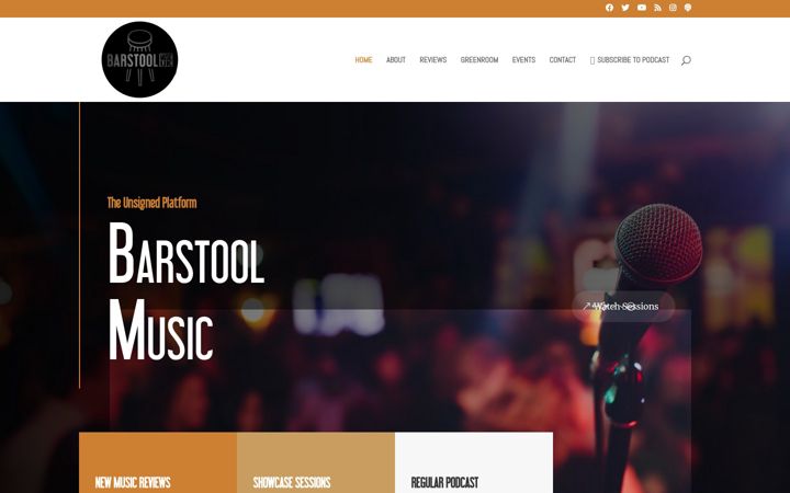 Screenshot of barstoolmusic.co.uk