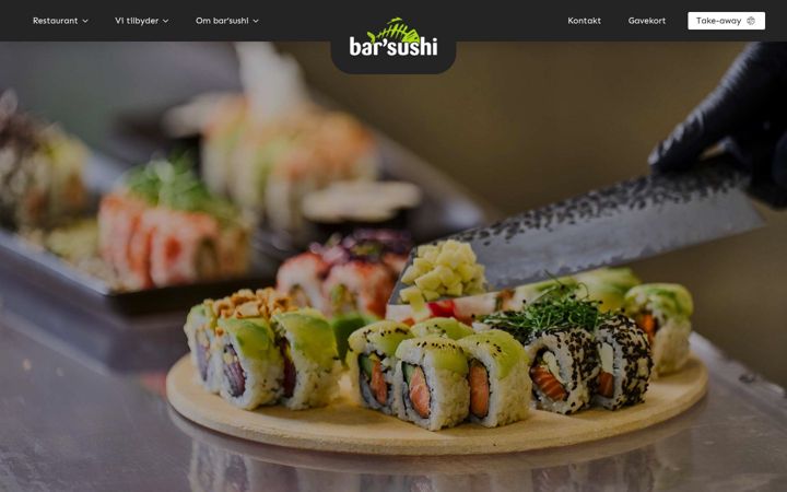 Screenshot of barsushi.dk