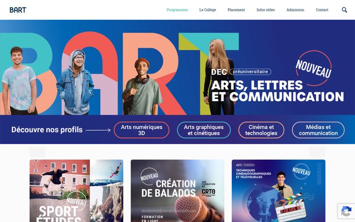 Screenshot of bart.ca