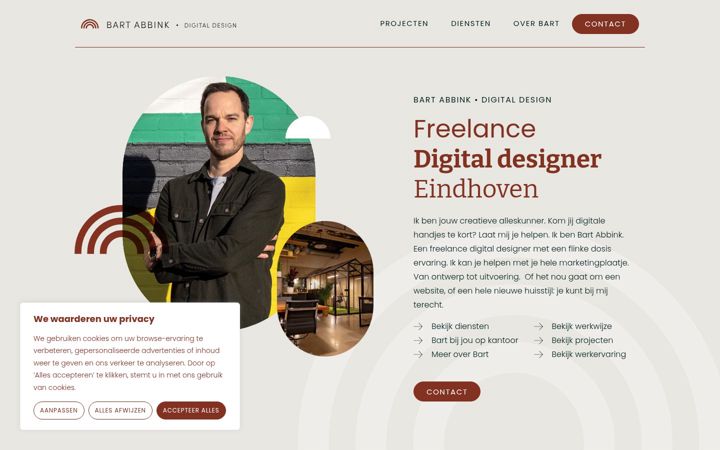 Screenshot of bartabbink.nl