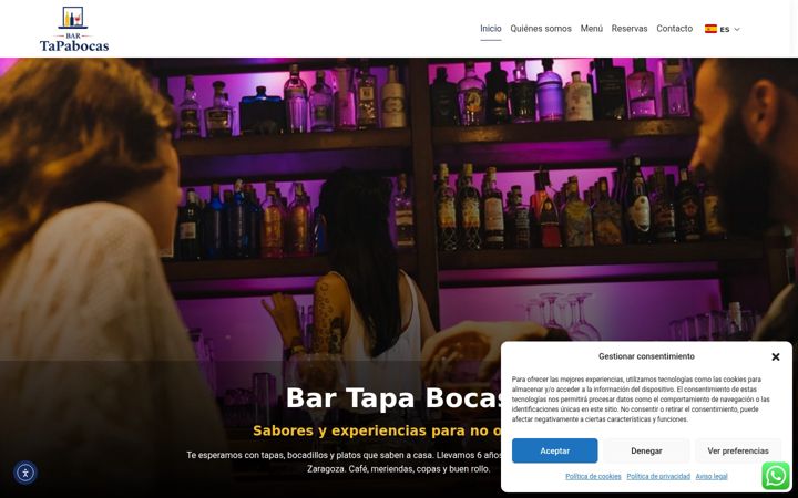 Screenshot of bartapabocas.com