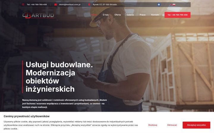 Screenshot of bartbud.com.pl