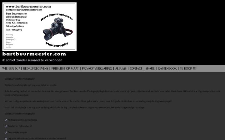 Screenshot of bartbuurmeester.com