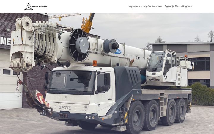 Screenshot von bartczakdzwigi.pl