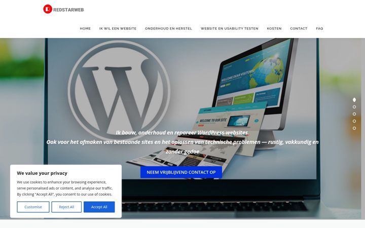 Screenshot of bartdirks.nl