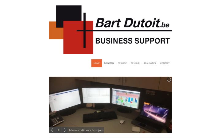 Screenshot of bartdutoit.be