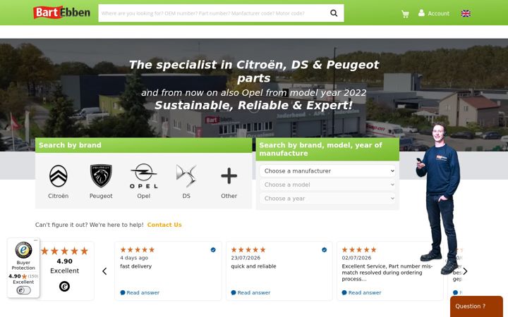 Screenshot of bartebben.com