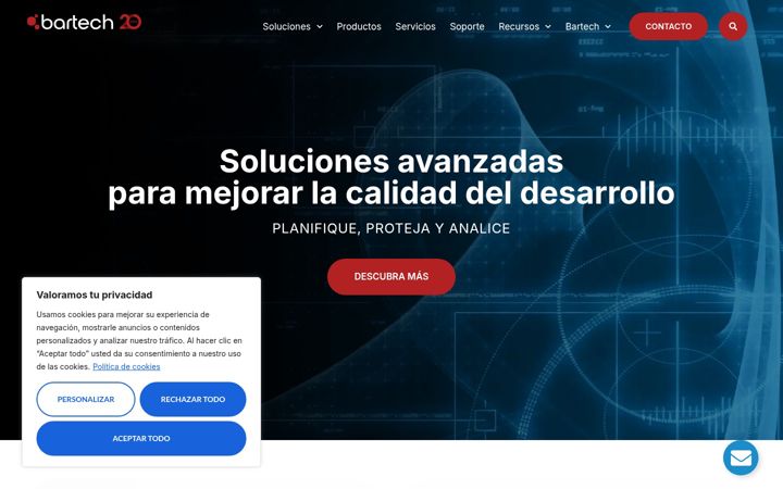 Screenshot of bartech.es