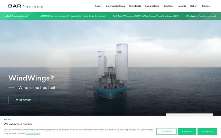 Screenshot of bartechnologies.uk