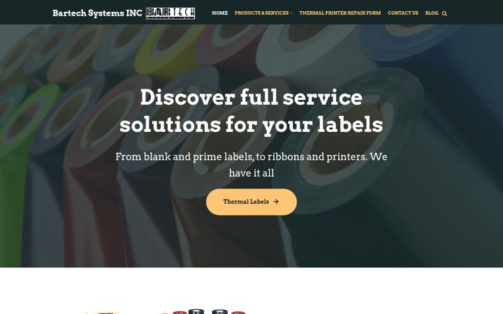 Screenshot of bartechsystems.com