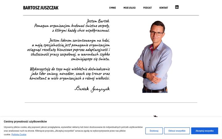Screenshot of bartekjuszczak.pl