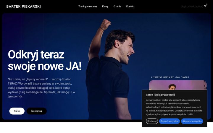 Screenshot von bartekpiekarski.pl