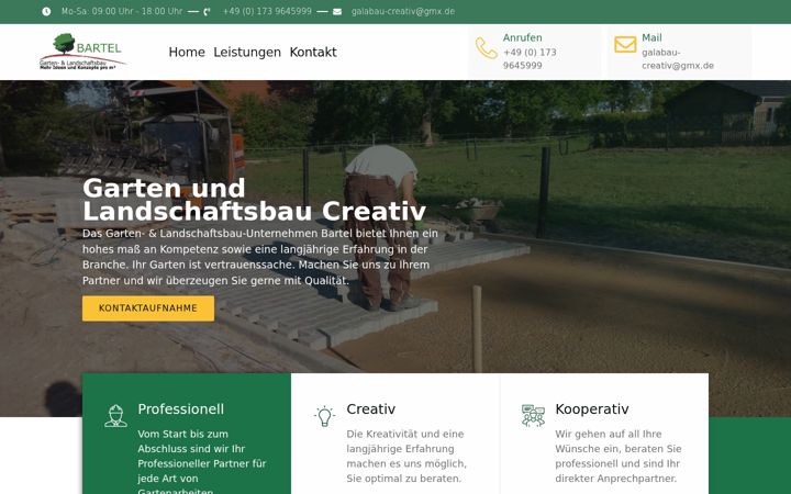 Screenshot of bartel-gartenbau.de