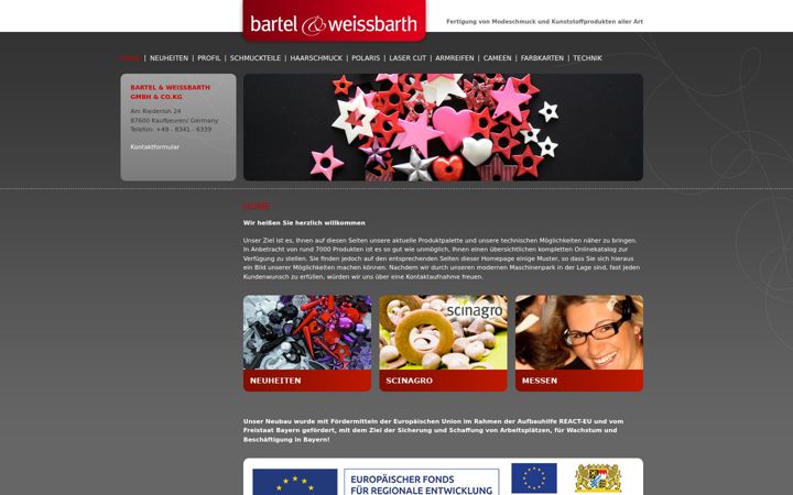 Screenshot of bartel-weissbarth.com