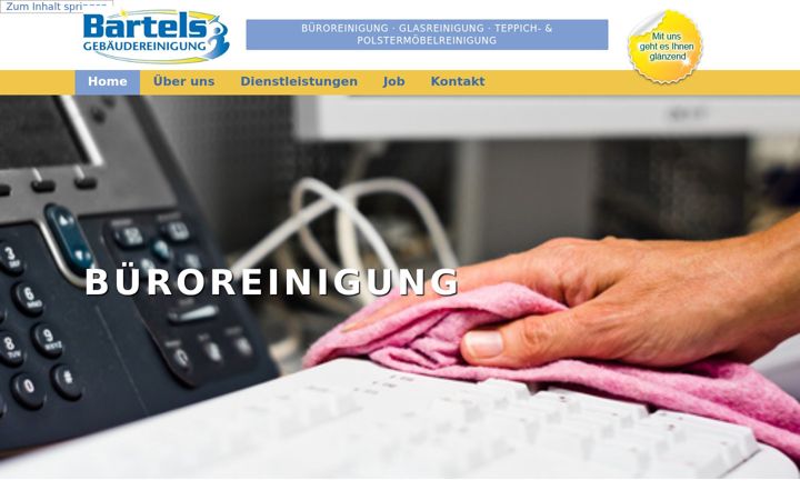 Zrzut ekranu bartels-gebaeudereinigung.de