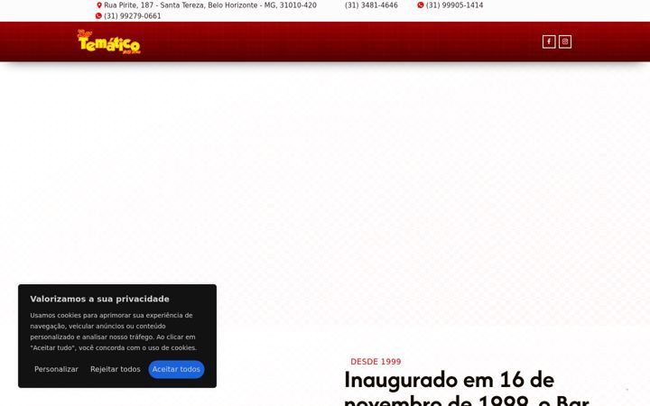 Screenshot of bartematico.com.br
