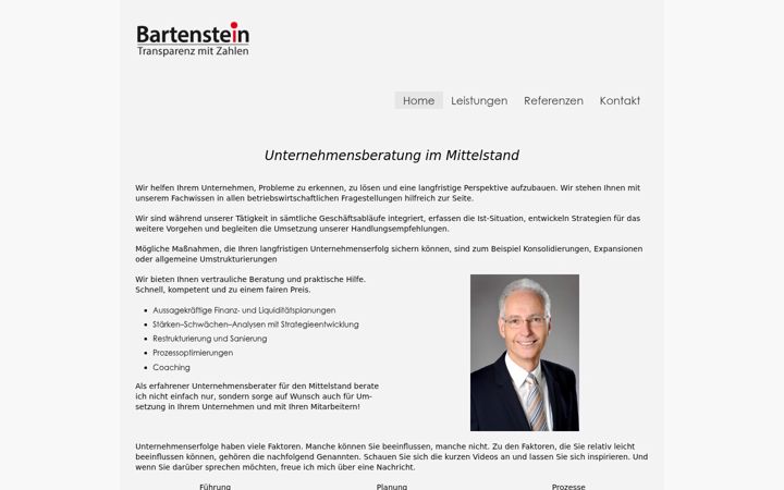 Screenshot of bartenstein.com
