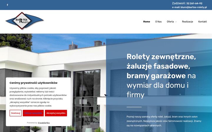 Screenshot of bartex-rolety.pl