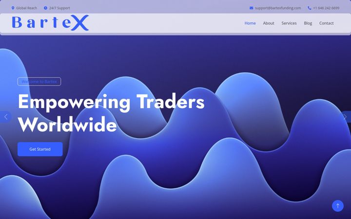 Screenshot of bartexfunding.com