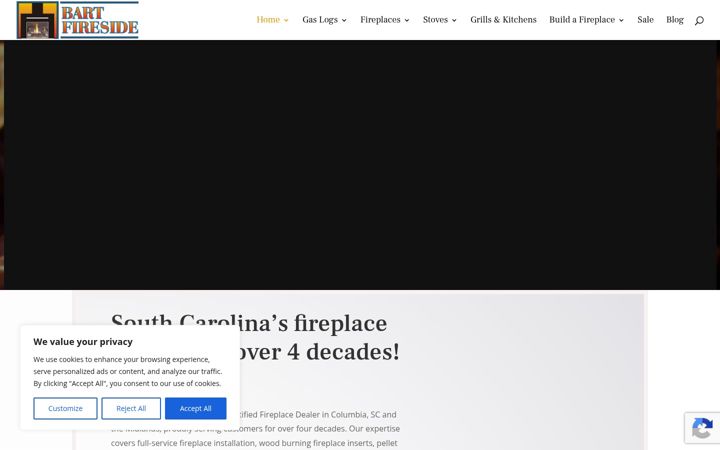 Screenshot of bartfireside.com