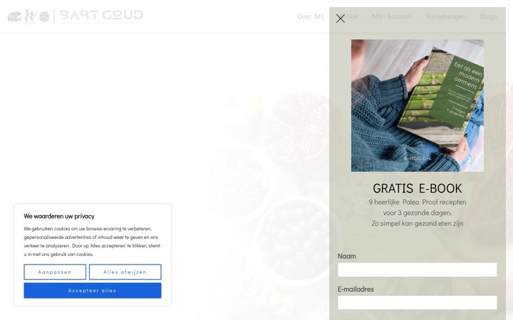 Skärmbild av bartgoud.nl