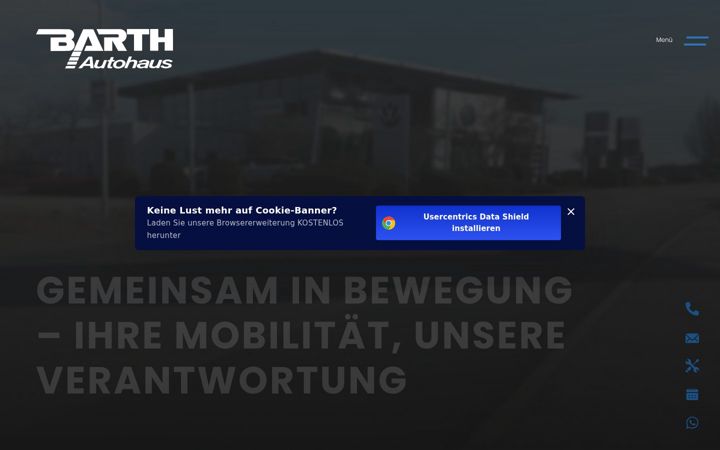 Zrzut ekranu barth-autohaus.de