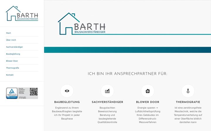 Zrzut ekranu barth-baubegleitung.de