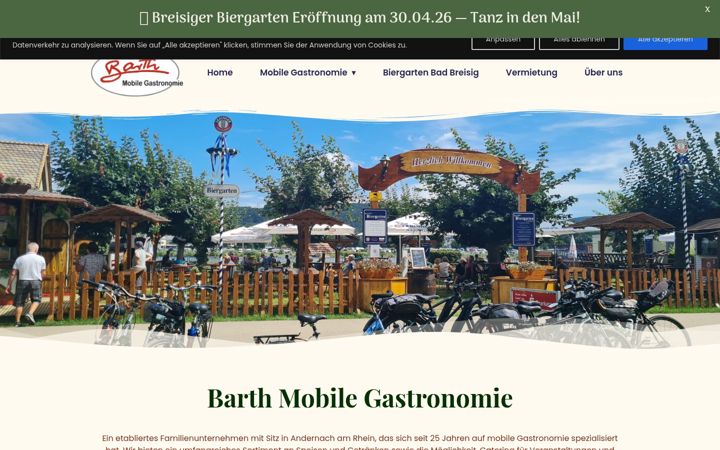 Screenshot of barth-imbiss.de