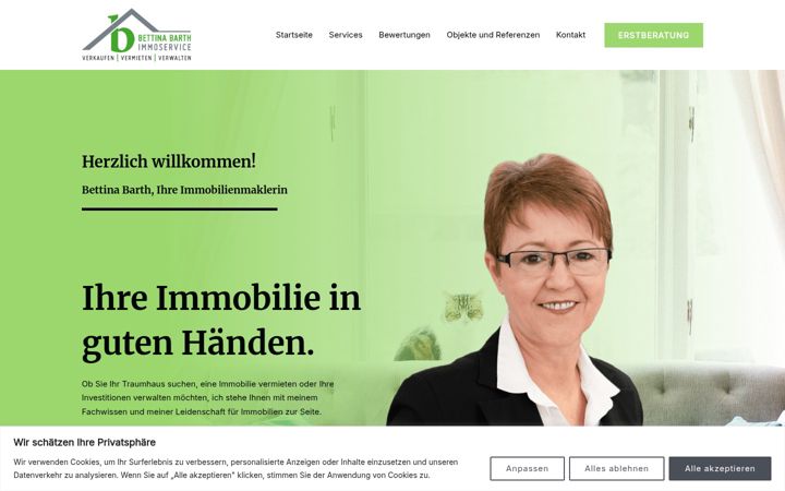 Screenshot of barth-immoservice.de