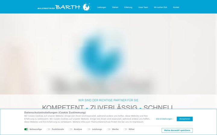 Screenshot of barth-maler.de