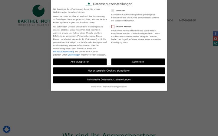 Screenshot ta' barthel-inotec.de