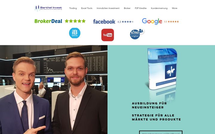 Screenshot ta' barthel-invest.de