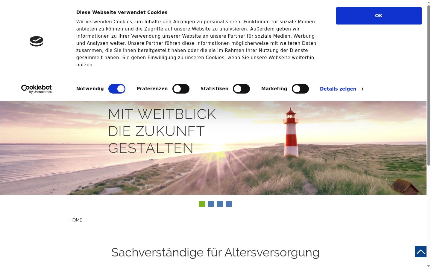 Screenshot tal-banner tal-kunsens muri qabel kwalunkwe interazzjoni