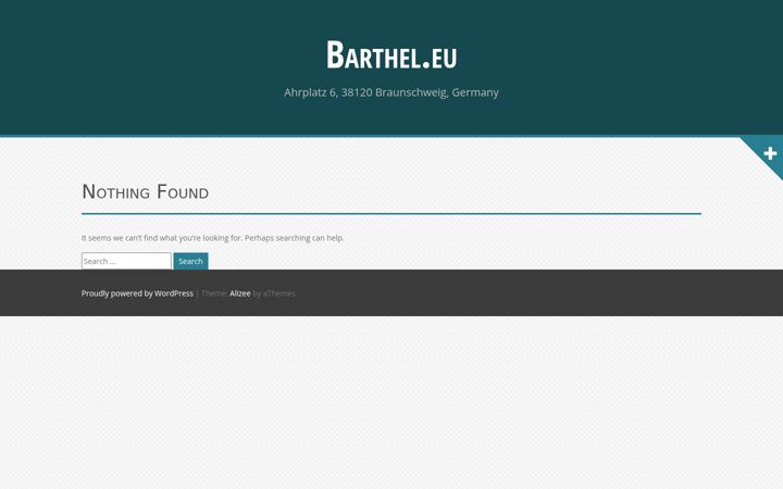 Screenshot of barthel.eu