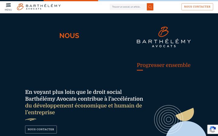 Screenshot of barthelemy-avocats.com