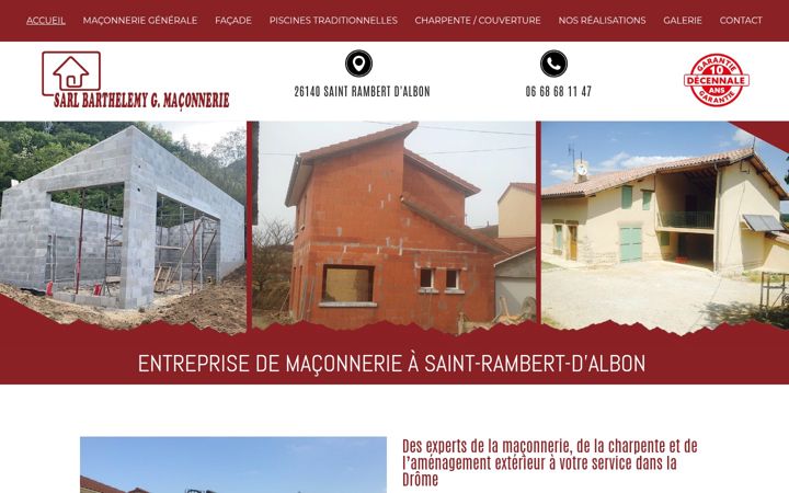 Screenshot of barthelemygmaconnerie.fr