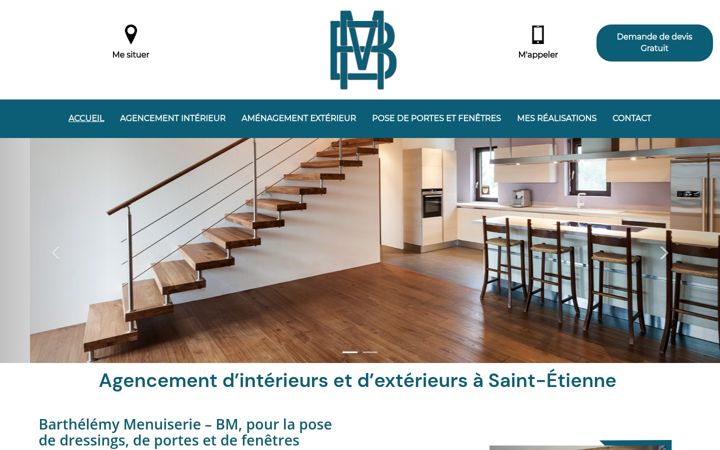 Screenshot of barthelemymenuiserie.fr