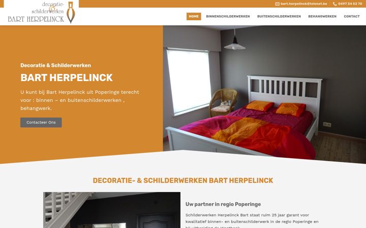 Skærmbillede af bartherpelinck.be
