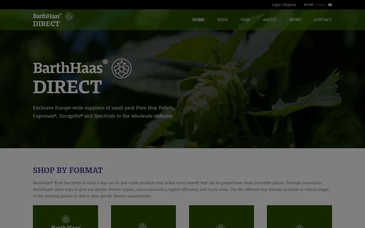 Screenshot of barthhaasdirect.co.uk