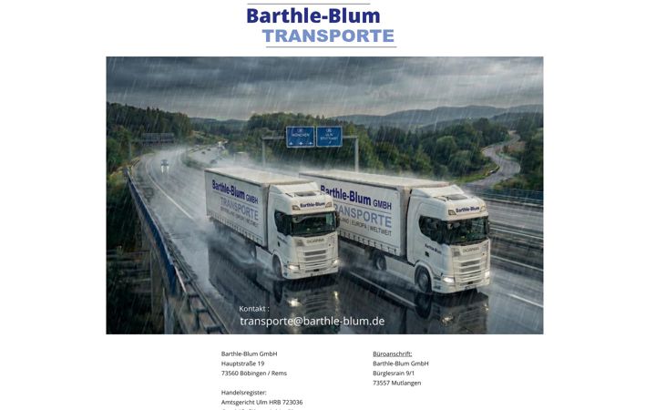 Screenshot of barthle-blum.de