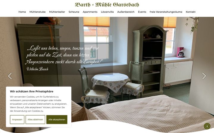Skærmbillede af barthmuehle.de