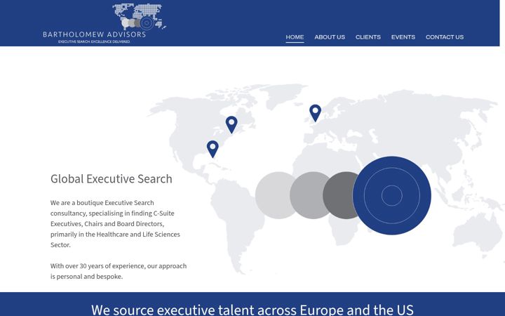 Screenshot of bartholomewadvisors.com