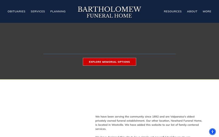 Screenshot of bartholomewnewhard.com