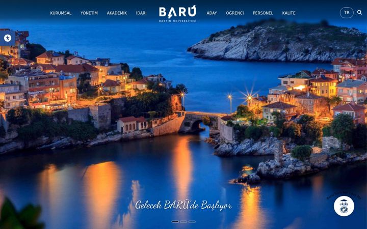 Screenshot of bartin.edu.tr