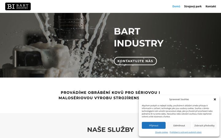 Screenshot ta' bartindustry.cz