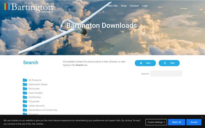 Screenshot of bartingtondownloads.com
