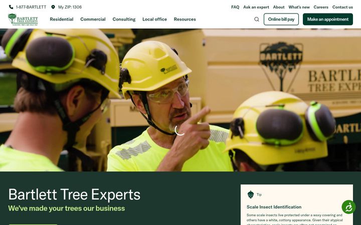 Screenshot of bartlett.com