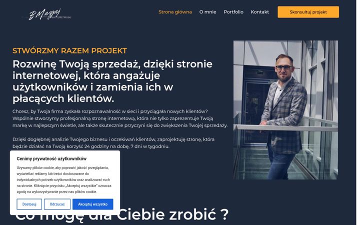 Screenshot von bartlomiejmazgaj.pl